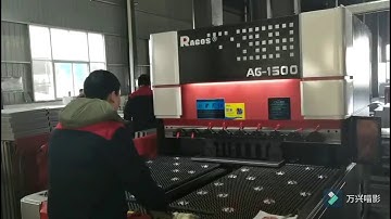 Automatic Press brake AG-1500 bending machine Metal forming show from RAGOS