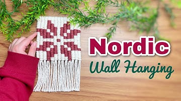 DIY MACRAME | Snowflake Wall Hanging