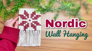 Diy Macrame Snowflake Wall Hanging