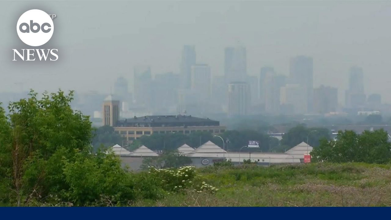 Smoke from Canadian wildfires hits the Midwest l ABC News