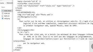 Ouvrir un fichier HTML ou CSS avec le bloc note