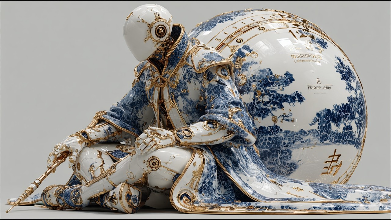 Blue & Gold Celestial Dreamscape | Epic AI Fantasy Cinematic