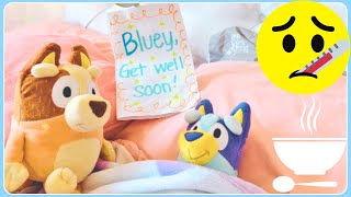 BLUEY Plush Toys Pretend Play | Bluey's Day Home from School | Toy Pretend Play for Toddlers & Kids