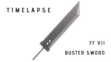 Buster Sword (Remake) Timelapse in Blender 2.8