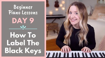 How To Label Black Keys (Beginner Piano Lessons: 9)