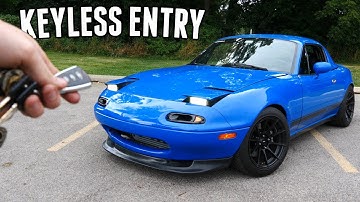 How to install a KEYLESS ENTRY System in a Miata!