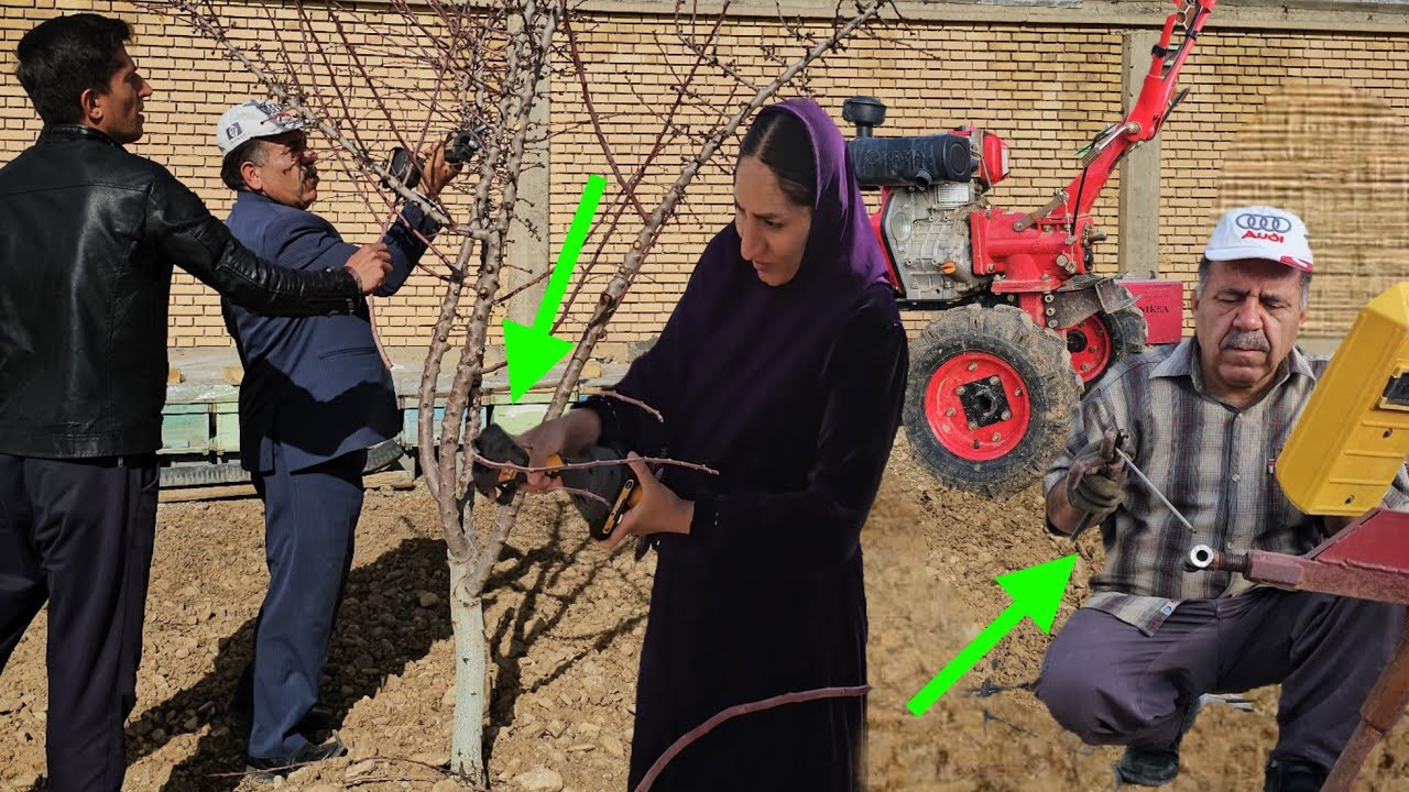 The kindness of the engineer in renovating the garden's agricultural equipment