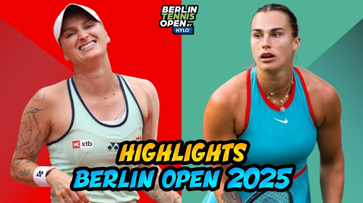 Aryna Sabalenka vs. Marketa Vondrousova Highlights | Berlin Tennis Open 2025 | German Open