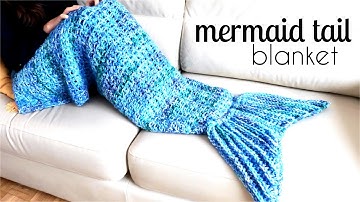 How to crochet a MERMAID TAIL BLANKET ♥ CROCHET LOVERS
