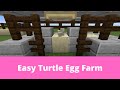 Easy to harvest turtle eggs, no redstone needed 1.18.2