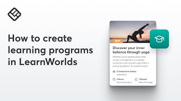 How to Create Learning Programs in LearnWorlds