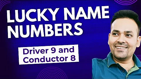 Lucky Name Numbers for Driver 9 and Conductor 8 in Numerology #numerology #name #namenumbers