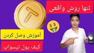 آموزش وصل کردن تپسواپ به کیف پول تونکیپر | کیف پول تپسواپ | ولت تپسواپ | برداشت تپسواپ