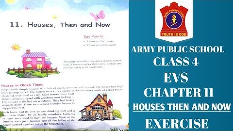 APS class 4 EVS chapter 11 | HOUSES THEN AND NOW | EXERCISE | APS class 4 EVS book  @nksclasses