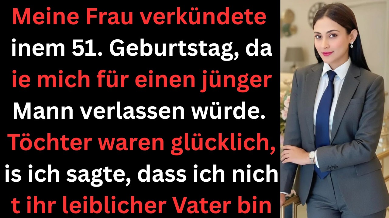 Sie verließ mich an meinem 51. Geburtstag für einen Jüngeren – meine Töchter jubelten.
