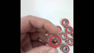 Plastic + Stainless Steel 608 Hybrid Ball Bearing  -  COLORMIX