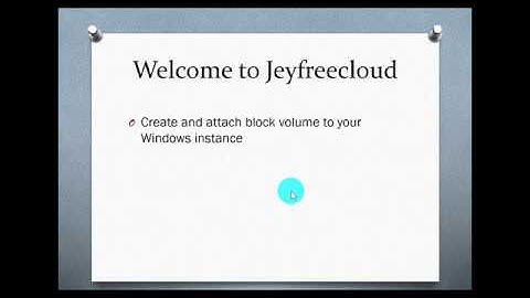 08 Create and attach block volume to your Windows instance
