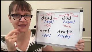 How To Pronounce Dead Dad Deaf And Death