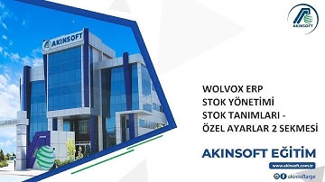 WOLVOX ERP Stok Yönetimi - Stok Tanımları -  Özel Ayarlar 2