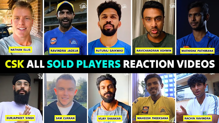 CSK All Sold Players Reaction Video | Ravichandran Ashwin, Sam Curran, Devon Conway | CSK Team 2025