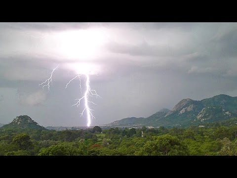 Time Lapse of Twenty Lightning Strikes, Mutare, Zimbabwe