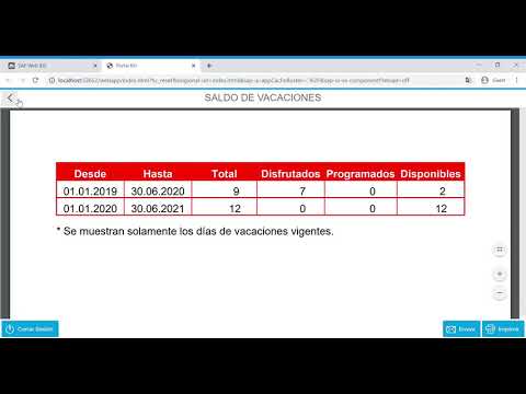 Kiosco / Portal Empleados - SAP Fiori