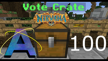 TRY NUMBER 3 - Opening 100 Vote Crates - NirvanaMC Server - Skyblock Forest