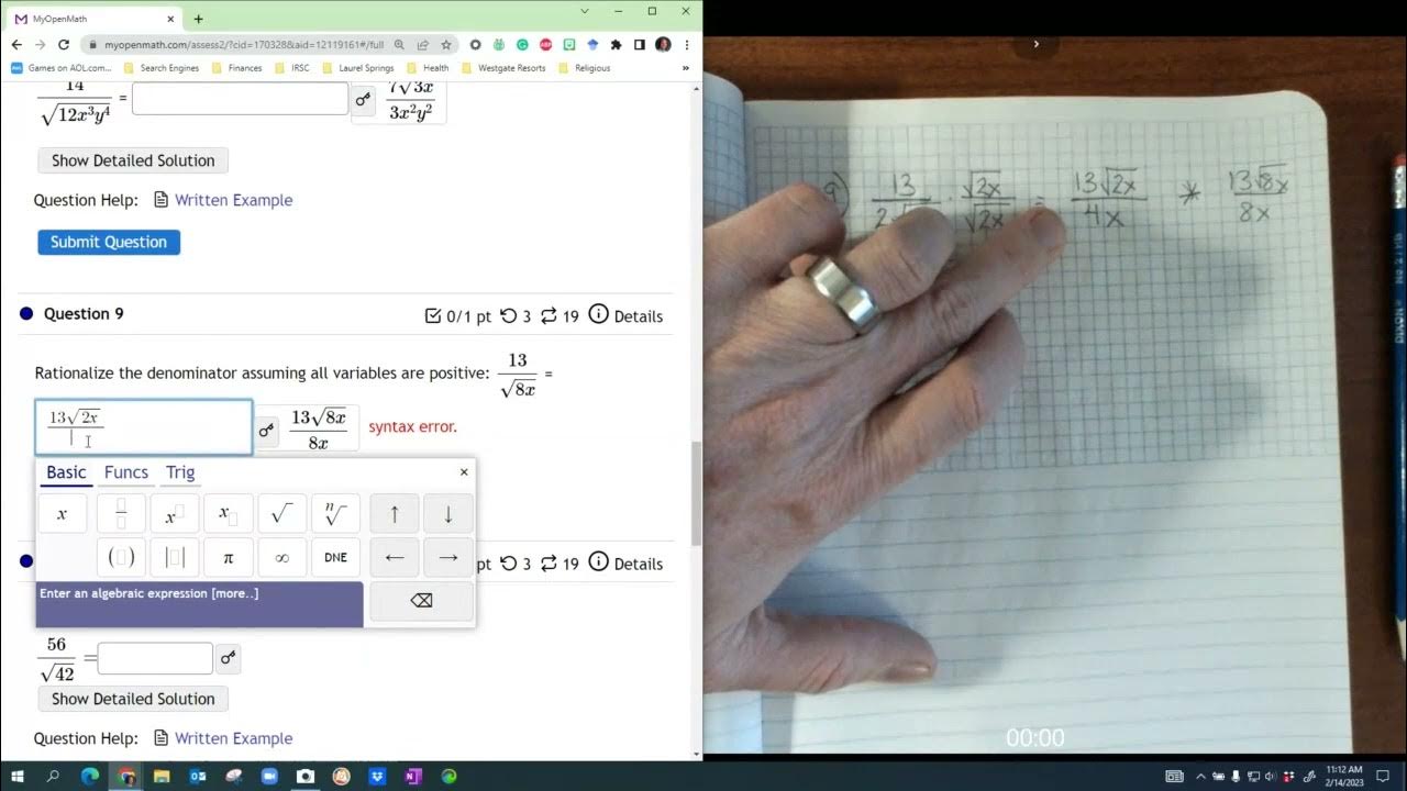 MAT1033 Mod 4 Homework 1 - YouTube