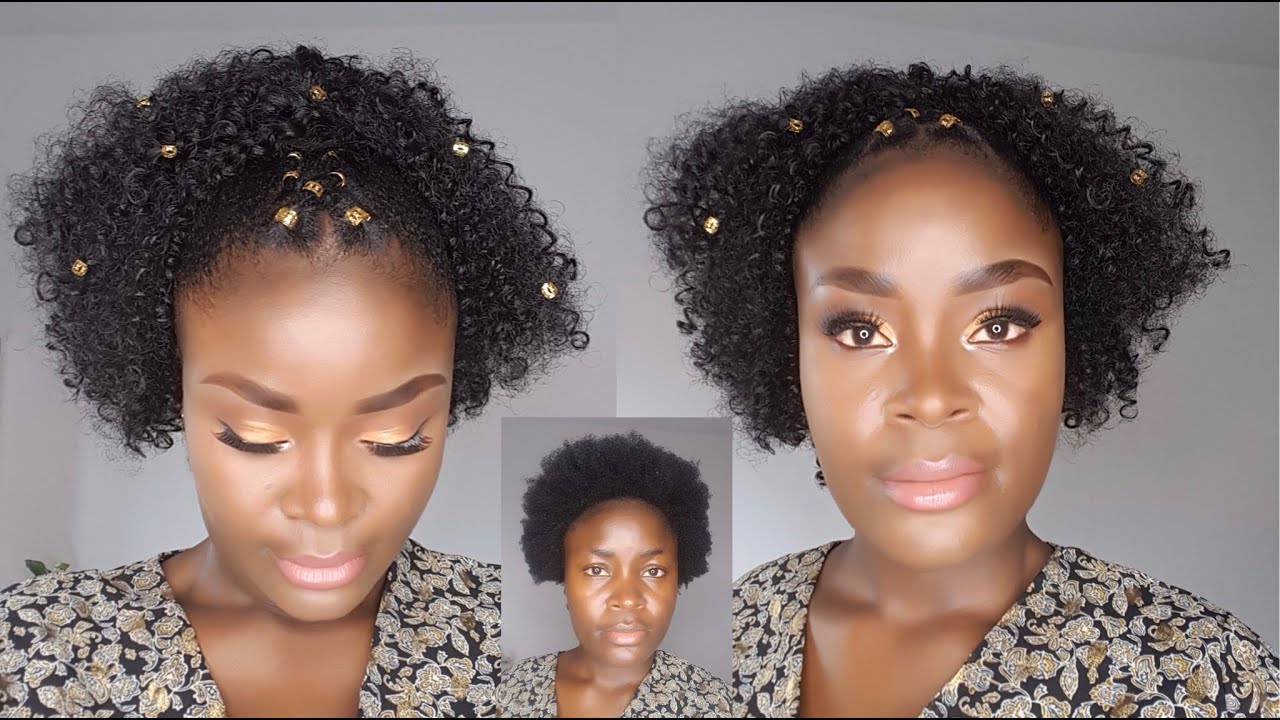 Quick Natural Hair Style Protective Style For Short 4C Natural Hair  Quick Natural Hair Style Protective Style For Short 4C Natural Hair