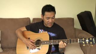 Video thumbnail of "The Riddle Acoustic Guitar Tab basic chords"