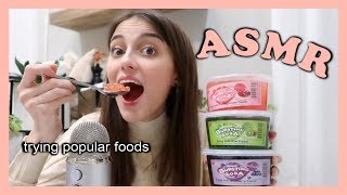 i tried popular ASMR foods…. (popping boba, honeycomb, gummy candy)