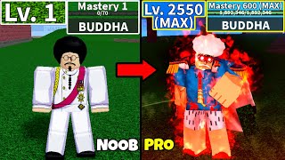 Beating Blox Fruits as Sengoku! Awakened Buddha Lvl 0 to Max Lvl Full Human v4 Awakening Noob to Pro