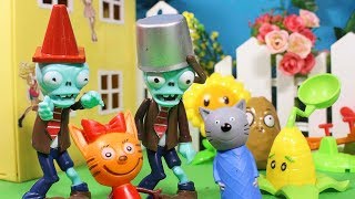 ТРИ КОТА ИГРАЮТ В ЗОМБИ ПРОТИВ РАСТЕНИЙ Игрушки ТРИ КОТА ИГРАЮТ В ЗОМБИ ПРОТИВ РАСТЕНИЙ Игрушки