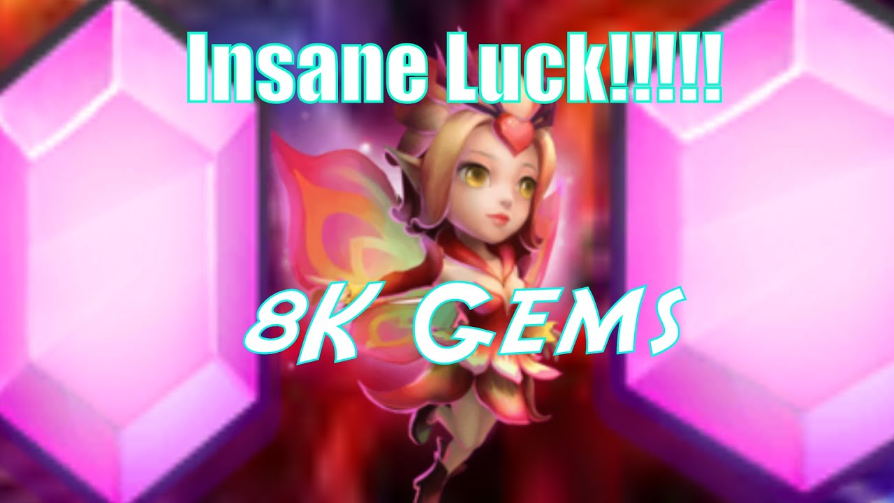 Castle Clash Rolling 8k Gems for Pixie [Insane]