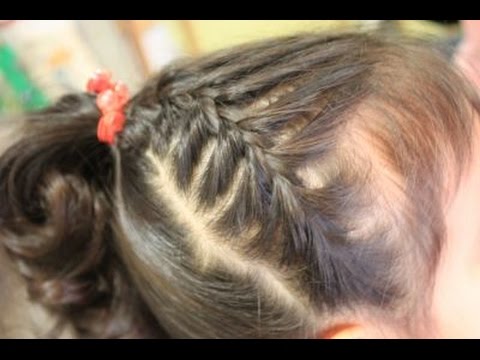 卒園式 入学式の子供の髪型 編み込み ３ Arrange Weave Youtube