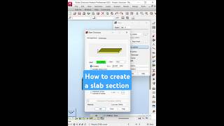How to create a slab section - Robot Structural Analysis