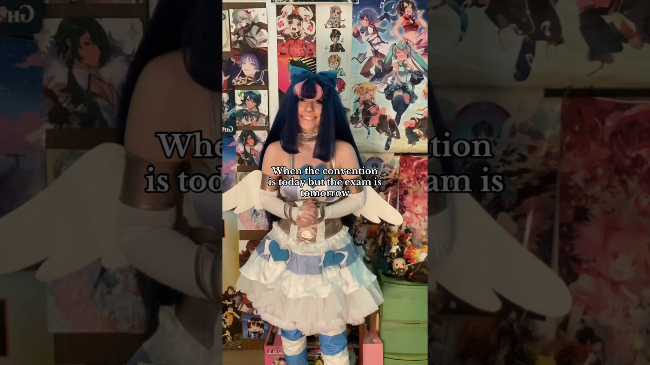 I had to make the choice of only going to the con on Saturday 😭 #stockingcosplay #pantyandstocking