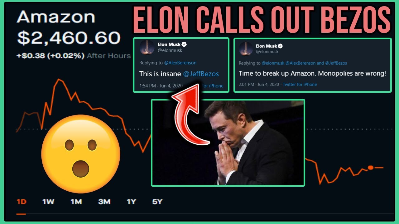 Tesla CEO Elon Musk Calls Out Jeff Bezos - Robinhood Investing | Tesla