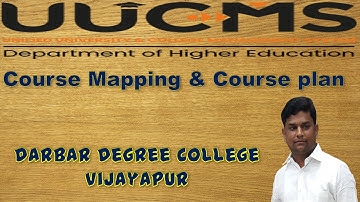 UUCMS # Course Mapping & Course plan # By HOD in UUCMS Portal