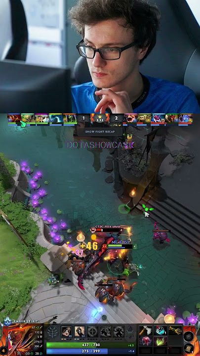 Miracle- soloing Malr1ne in mid #dota2 #dota2highlights