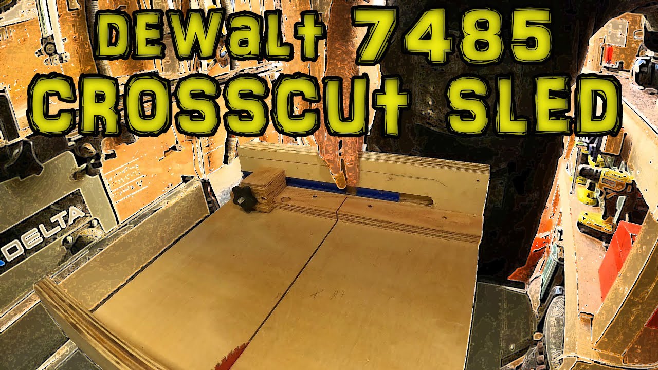 Amazon Kit - Built a Cross Cut Sled for my Dewalt 7485 Tablesaw Building DIY Project