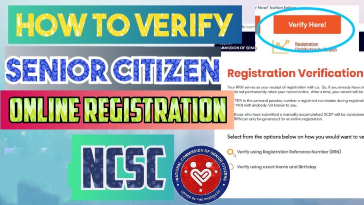 NCSC registration verification | Paano marecover ang senior citizen RRN ...