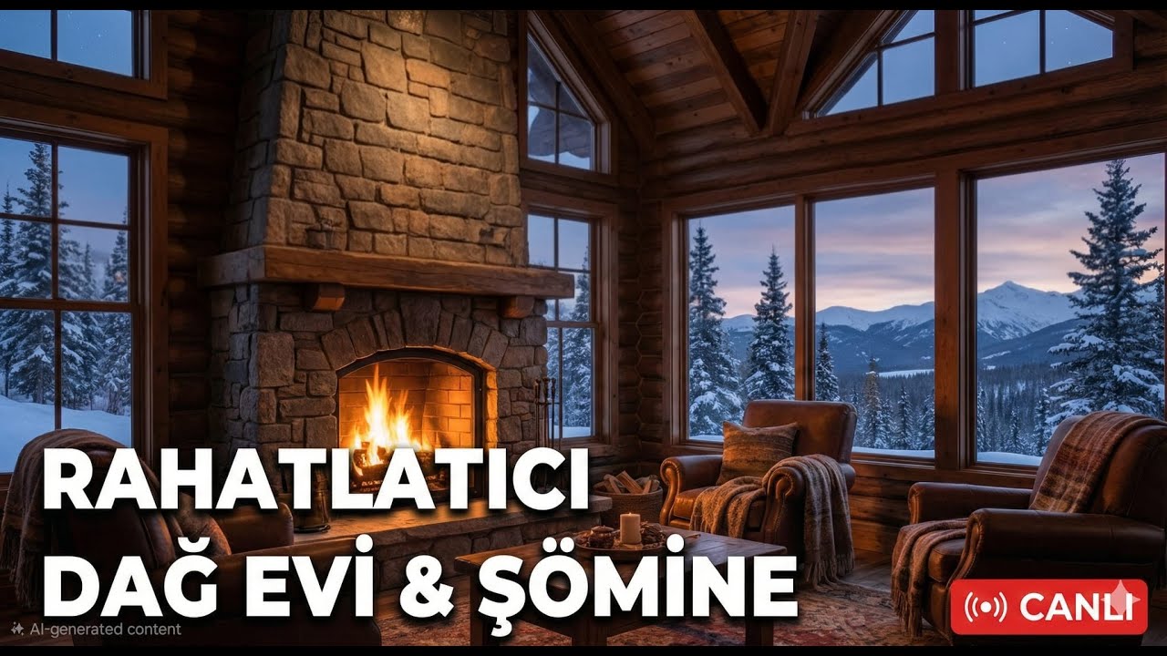 Warm Fireplace Sound for Sleep & Study | Uyku ve Çalışma İçin Şömine Sesi