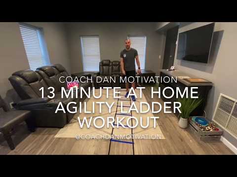 13 Minute At Home Agility Ladder Workout Coach Dan Motovation