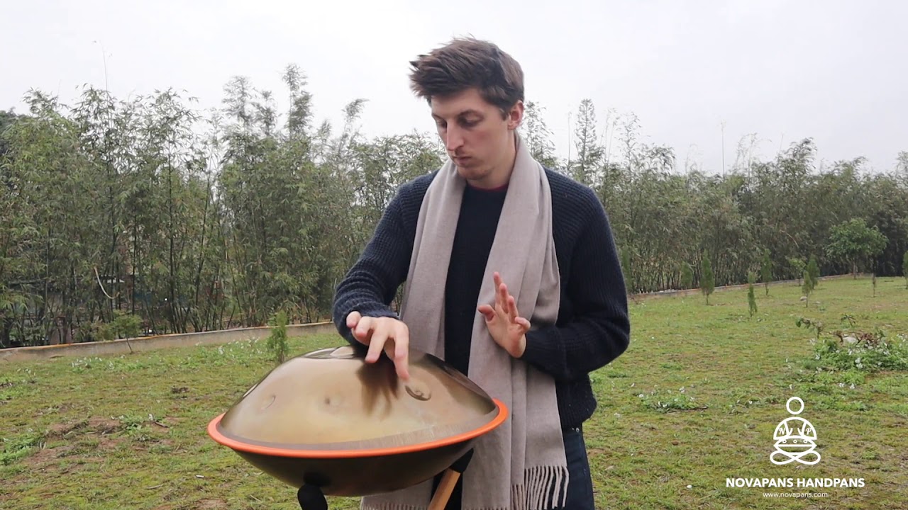 9 Note Handpan in D Kurd in Gold | Generation 7 | Novapans Handpans