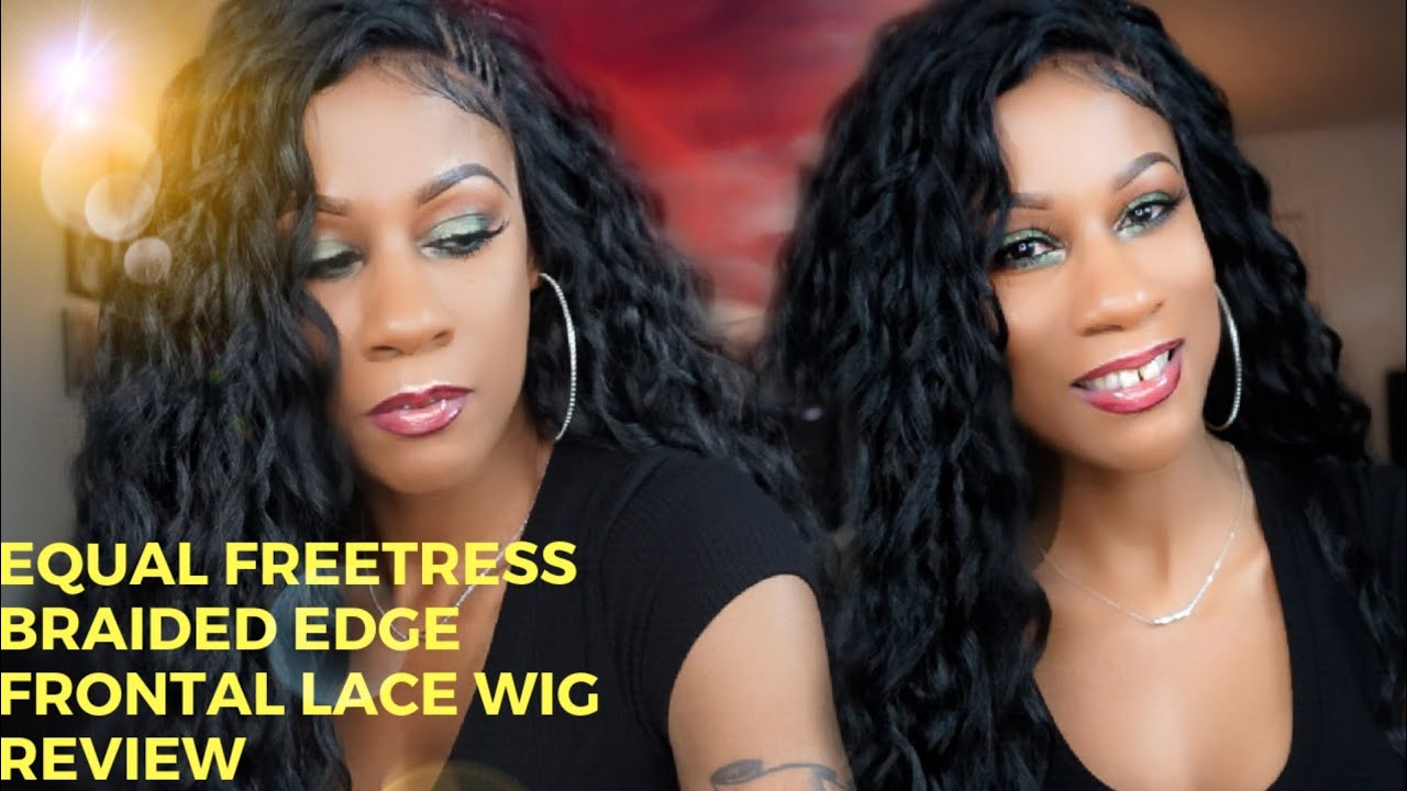 LOOKS LIKE BUNDLES! FREETRESS EQUAL BRAIDED EDGE FRONTAL LACE WIG FT. DIVATRESS.COM!
