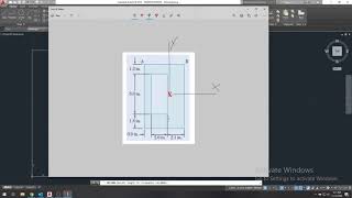 AutoCAD Tutorial: How to find the Centroid and Moment of Inertias of a Cross Section screenshot 1