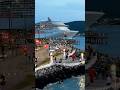 O trânsito parou, o mar silenciou e o @msccruisesofficial Preziosa apareceu. #shorts #cruise