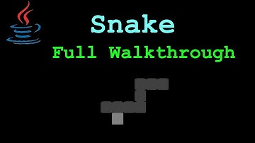 Creating a snake game in Java - Full Walkthrough