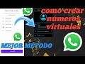 cómo crear un número virtual bien explicado | número virtual para WhatsApp 2022